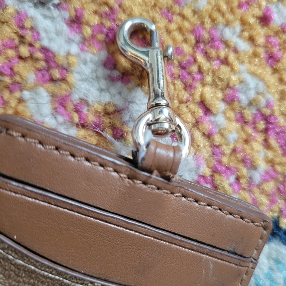 Coach Brown Card Holder | Used, See Images - Picture 6 of 7